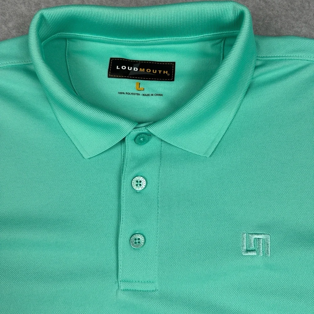 LOT OF 3 Loudmouth Polo Shirts Mens L Short Sleeve Golf Athletic Preppy Casual - Picture 14 of 16